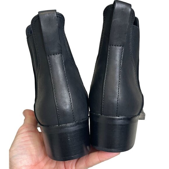 Soludos Marfa Black Leather Chelsea Ankle Bootie Size 5 NWOB - Picture 9 of 12